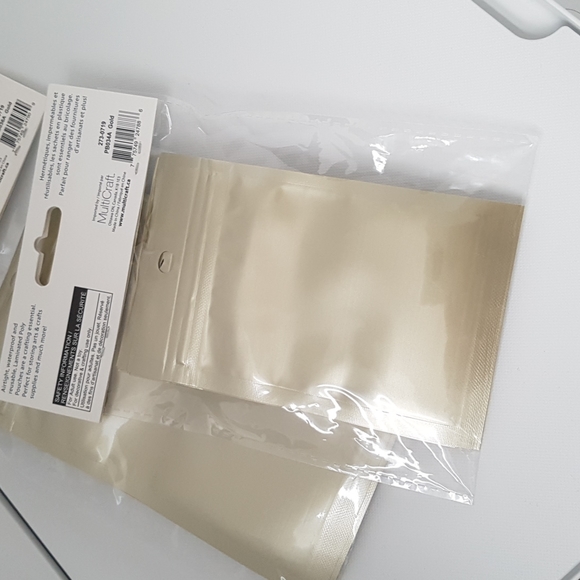 10 pcs Gold Bags Laminated Poly Pouches 3.1"x4.9"in - Picture 3 of 6